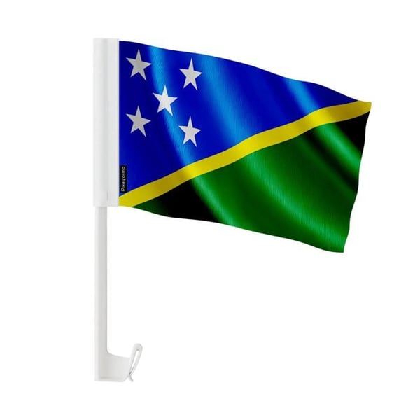 Flagga Bil Salomon – 14 x 21 cm – Polyester Tyg – Fäste på Fönster – 20 stycken – Pixelforma