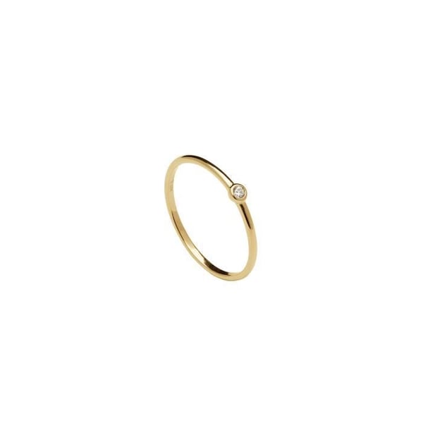 P D Paola 925 Sterling Silver Guldpläterad Essentials Ring AN01-029-14