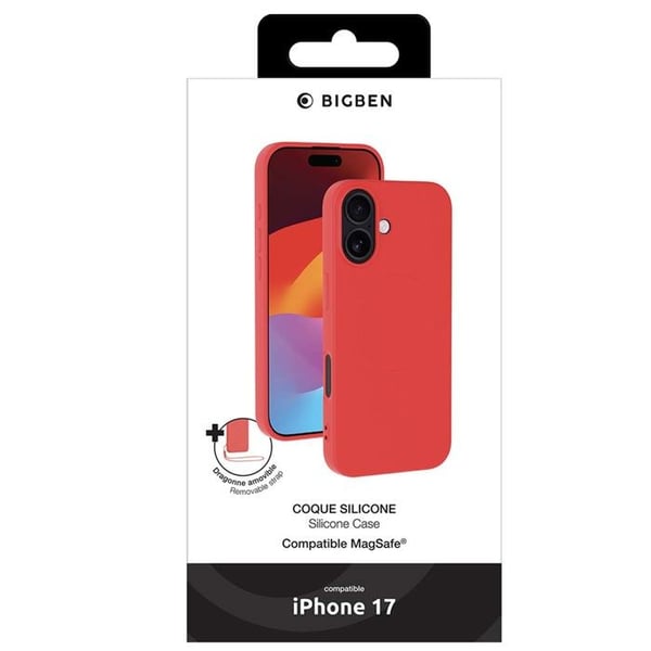 MagSafe-skal - IPhone17 - Silikon - Röd