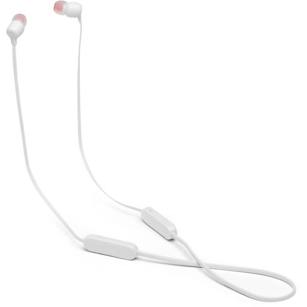 Trådlösa hörlurar JBL Tune 125BT - In-ear - Pure Bass-ljud - Bluetooth 5.0 - 16 timmars batteritid - Vit