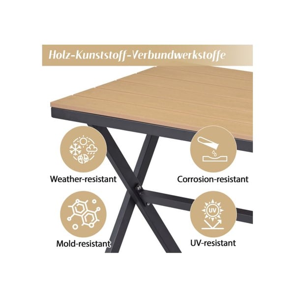 Havemøbel sæt, karamel stol, sæt med 4. L-formet sofa, 2 taburetter, grå