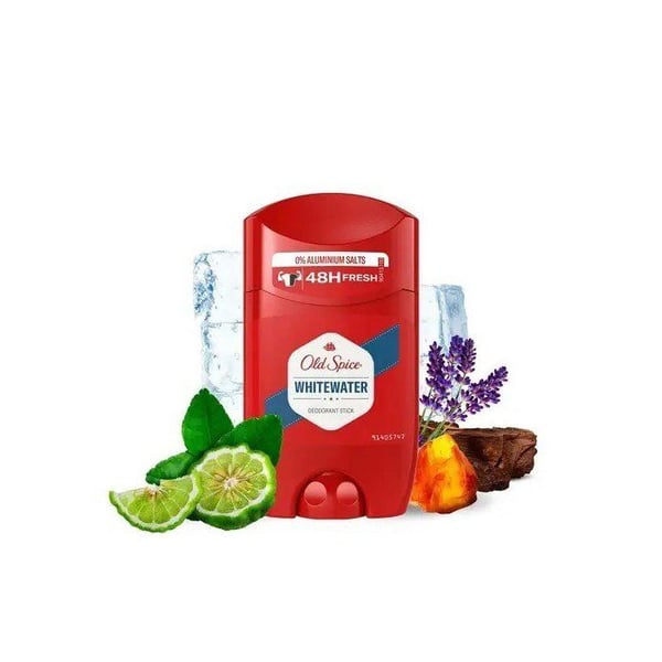 Deodorantsticka - Old Spice - Whitewater - 50 ml - Utan Aluminium - Långvarig Fräschör