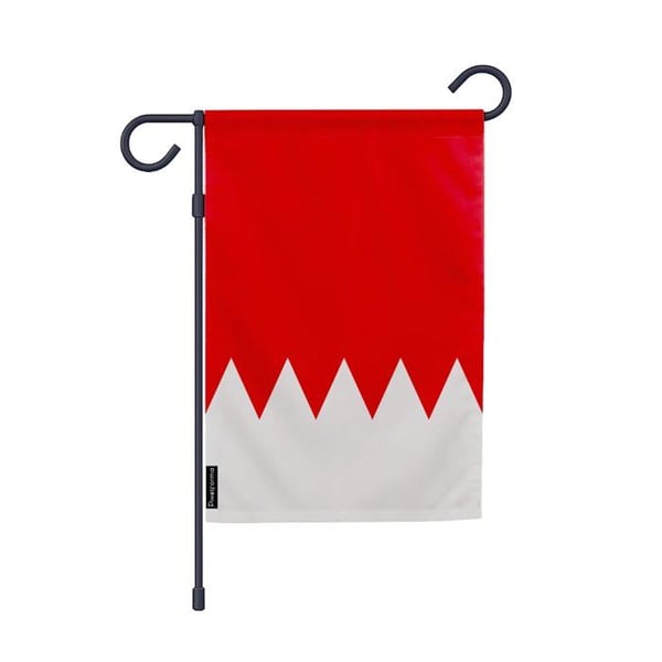 Flagga Trädgård Bahrain – 32 x 47,5 cm – Hållbar Polyester – Vertikalt Format – Utomhus – Pixelforma