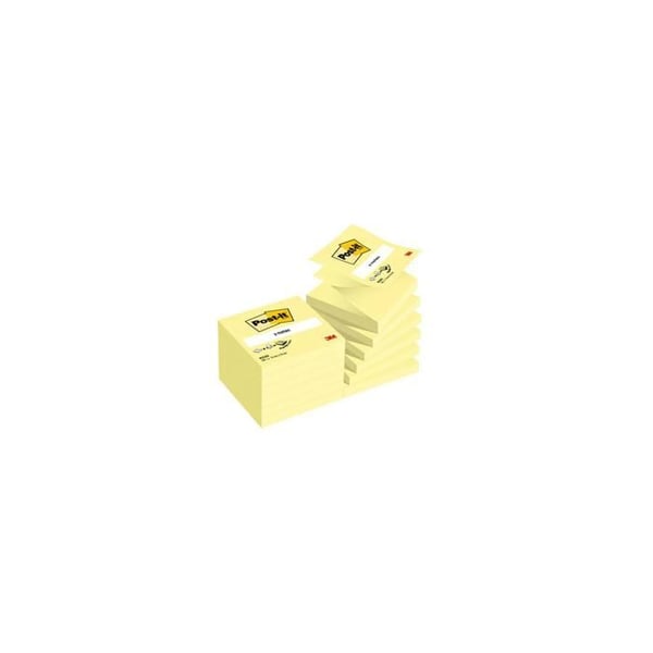 Klisterblock - POST-IT - Z-Notes - 76 x 76 mm - Gul - 100 ark per block