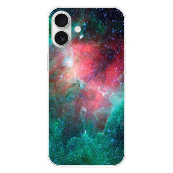 Tryckt silikonfodral som är kompatibelt med Apple iPhone 16 Plus Nebula