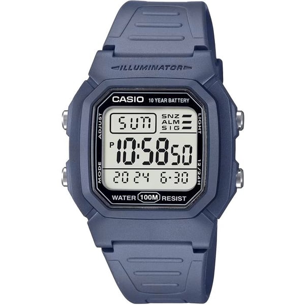 Herrklocka CASIO W-800H-2AVDF - Digital - Plast - Sport - Blå