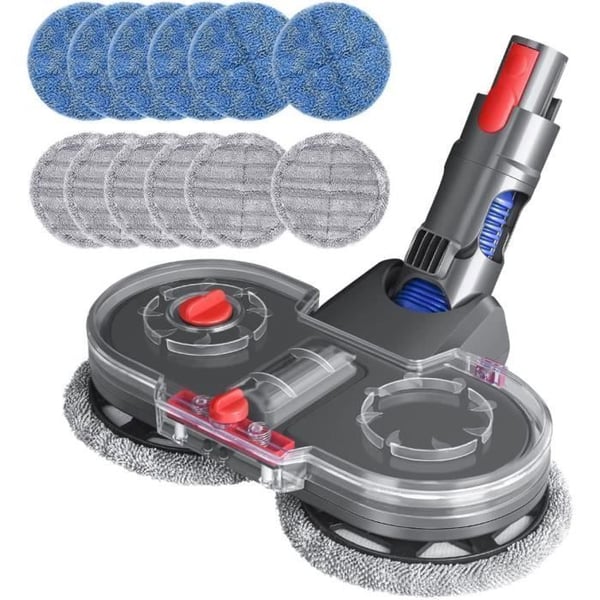 Elektriskt mopphuvud för Dyson V11 V10 V8 V7 - CALDION - Dubbelrotation - Avtagbar vattentank