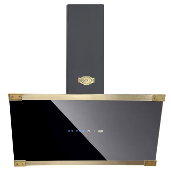Kaiser Rétro Väggmonterad köksfläkt 90 cm lutande AT 9445 AD • Köksfläkt Antik Guld 1250 m³/h • Klass A