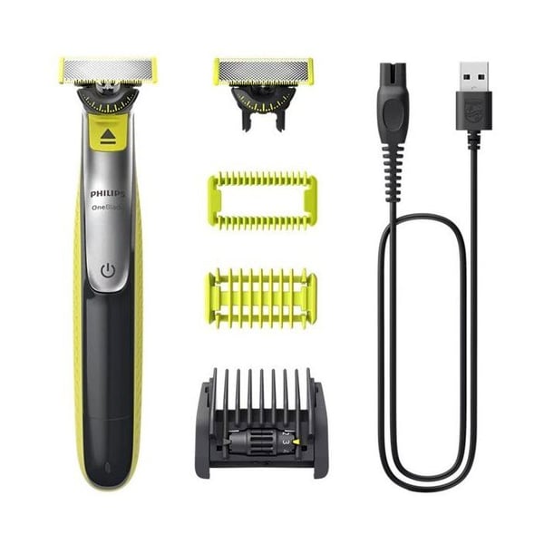 El-raser - PHILIPS - OneBlade Pro - Dobbeltretningblad - 14 højdeindstillinger - 90 minutters driftstid