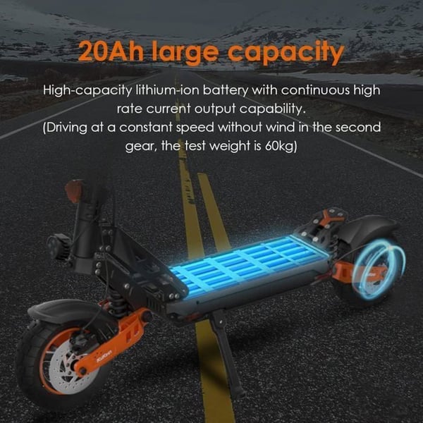 KUKIRIN G2 MAX elektrisk scooter -- 1000 W - 48 V - 20 Ah batteri - 55 km/t