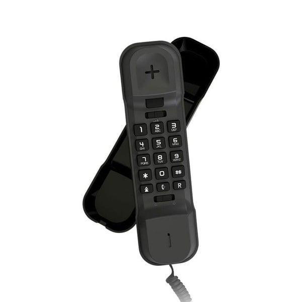 Fast telefon - ALCATEL - T06 - Svart - 1 handset - 2 ljudnivåer