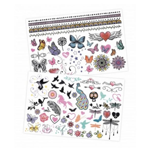 Buki France - 75 Vaskbare Tatoveringer med Glitter
