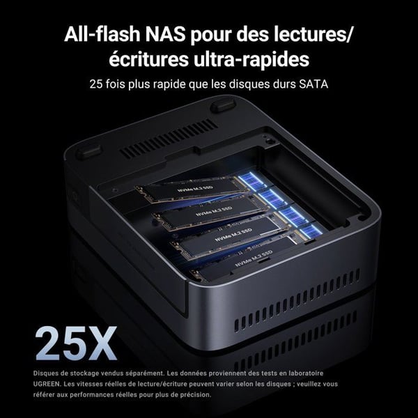 NAS-server - UGREEN - DXP480T Plus - 4 fack - 8 GB