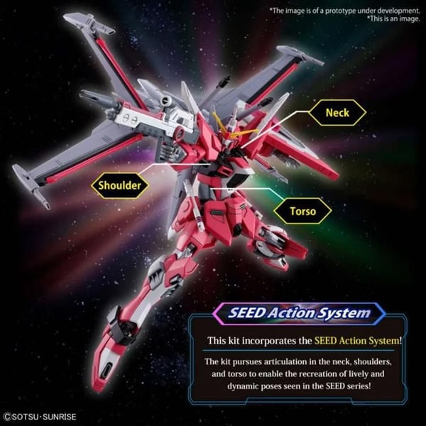 Maquette Gundam - BANDAI - Infinite Justice Typ II - 1/144 - Flerfärgad - Plast