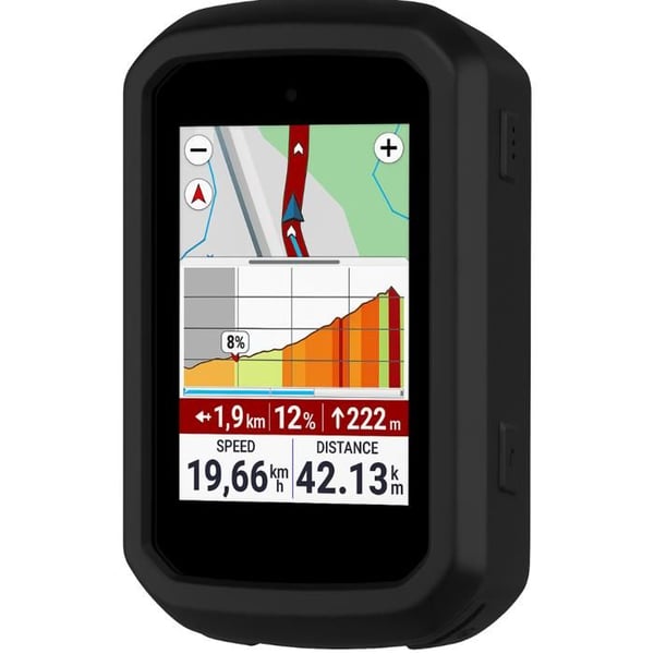 Skydd för Garmin Edge 550 / Edge 850 - Hölster Etui Silikon Svart Skydd Som är Mjukt Phonillico®