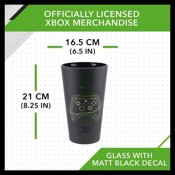 Krus - PALADONE - PP8304XB - XBOX Glas - Sort - 400 ml - Opvaskemaskinevenlig