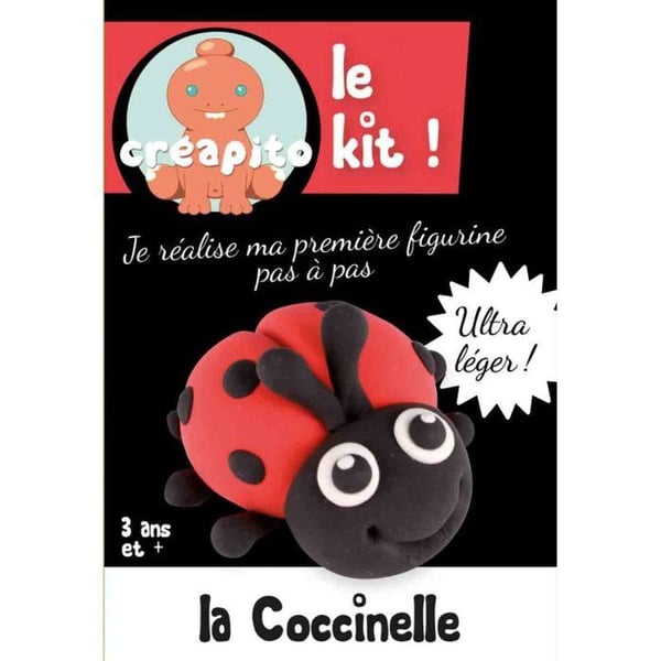 MégaCréa DIY - Kit för barn med modellera Creapito Nyckelpiga