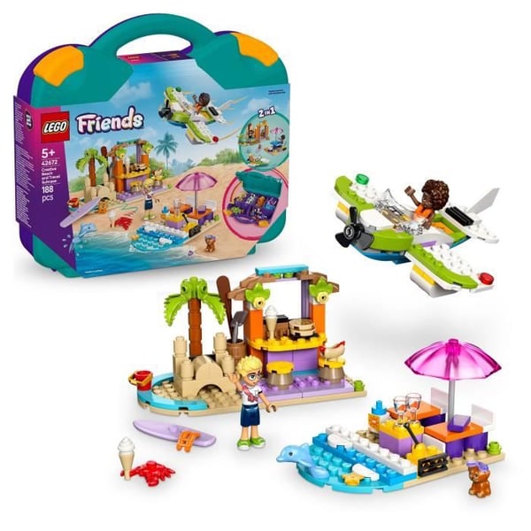 LEGO Friends 42672 Den kreativa strandväskan - Byggset för barn från 5 år