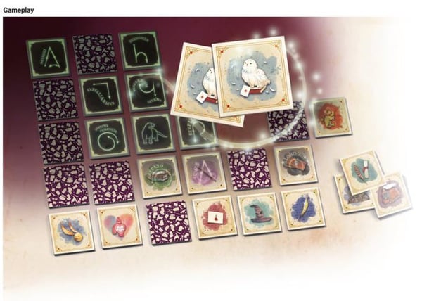 Utbildningsspel - RAVENSBURGER - Samlarminnen Harry Potter - 64 kort - 3 år och uppåt - Flerfärgad
