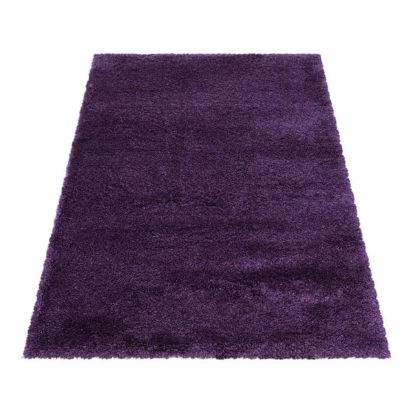 Shaggy matta - MELIS HOME - 280x370 cm - Långa hår 30 mm - Lila - Rektangulär