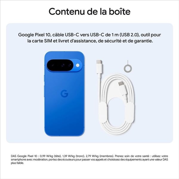 Smartphone Google Pixel 10 256 GB Givre
