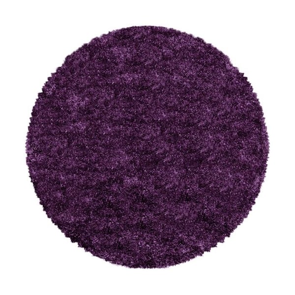 Shaggy matta - MELIS HOME - 280x370 cm - Långa hår 30 mm - Lila - Rektangulär