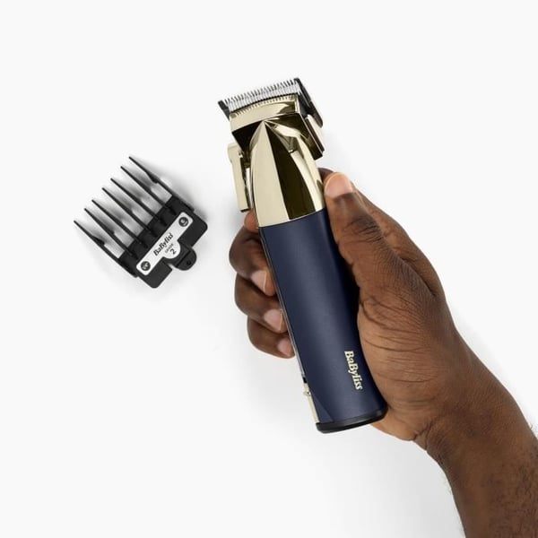 Trådlös hårklippare - BABYLISS - E992E Super-X Metal - Autonomi 3 h - Guld & Marinutgåvan