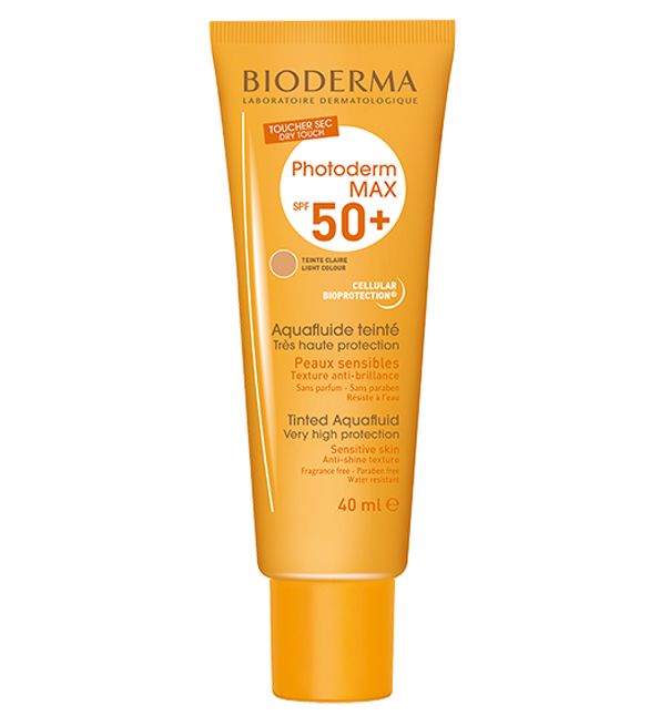 Solekrem - Bioderma - Photoderm Max Aquafluide Clair - SPF 50+ - 40 ml - Ikke fedtet