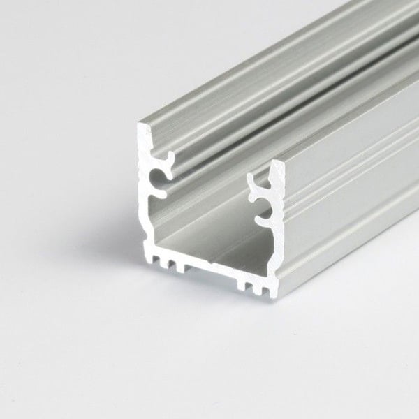 PROVISTON Profil i LED i aluminium 15.8 x 16.1 x 2000 mm Anodiserad aluminium LED-belysning Indirekt belysning LED-stänger 1 styck