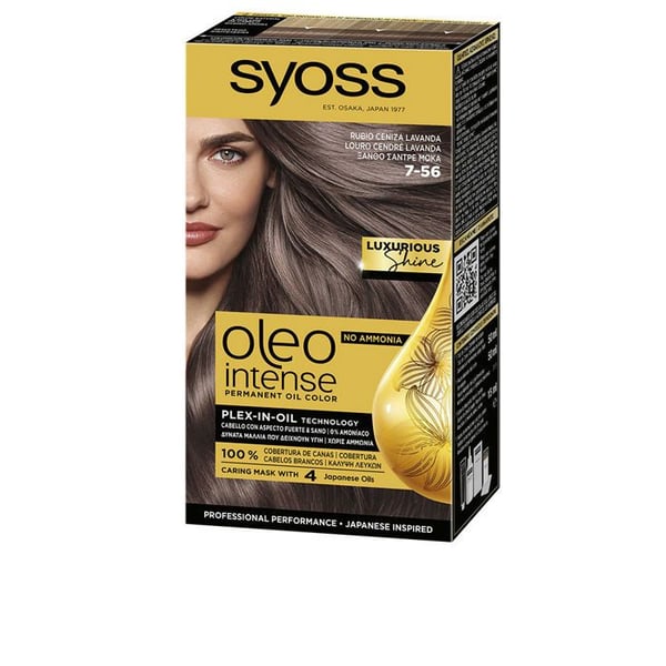 Ammoniakfri färg OLEO INTENSE #7-56-asblond lavendel 5 u