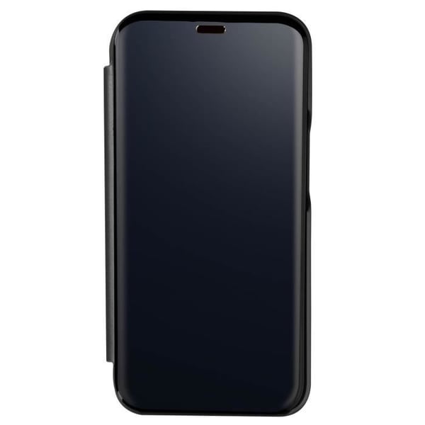 Housse iPhone 13 Pro Max - AVIZAR - Genomskinlig Flip - Spegel Design - Videostöd - Svart