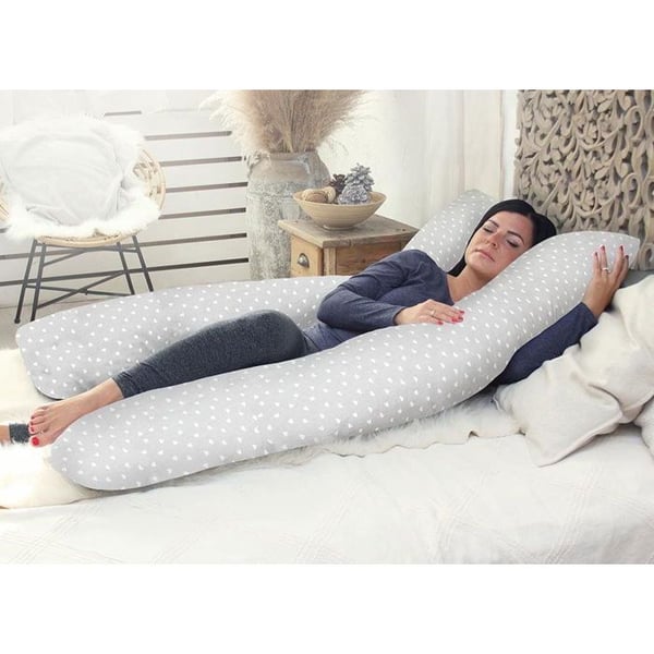 SCAMP Graviditetskudde/dusch 75 × 135 cm LittleHeartGrey