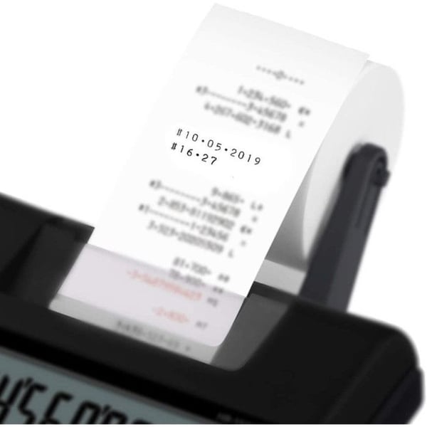 Printerberegner - CASIO - HR150 RCE - Sort - LCD-skærm - Batteridrevet