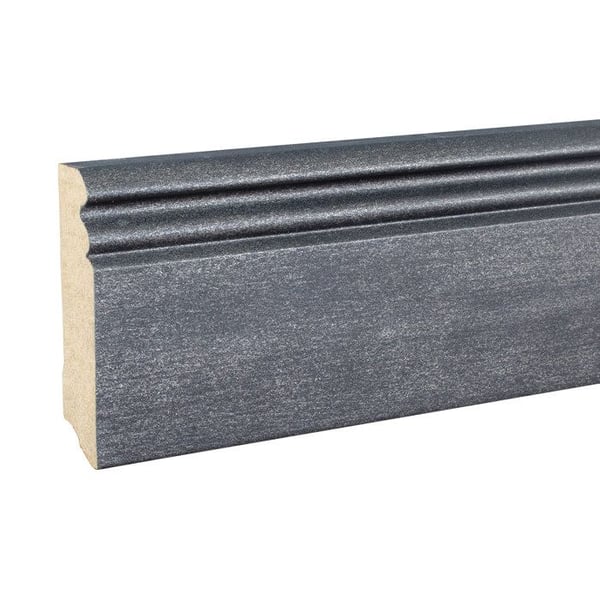 PROVISTON Formgjuten sockel 19 x 80 x 2500 mm Gråbelagd MDF 62,5 meter | 25 stycken