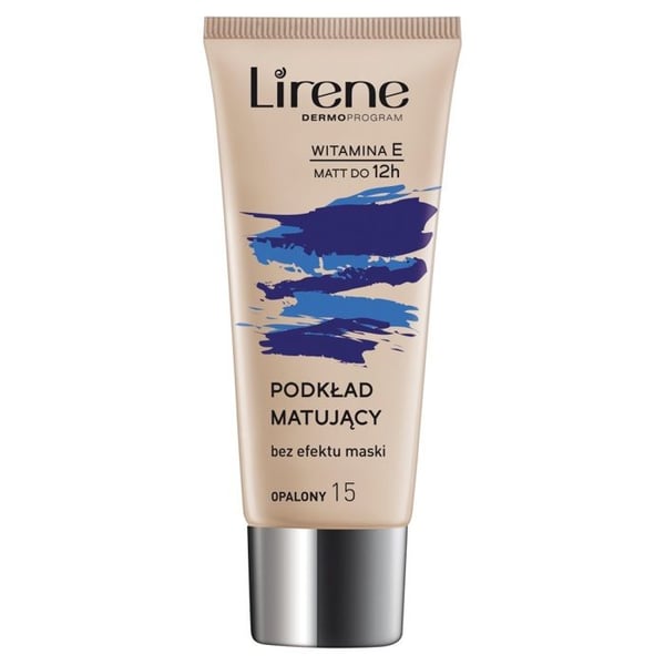 Foundation - LIRENE - 15 Halé - 30 ml - Mattande - Fet hy - Beige
