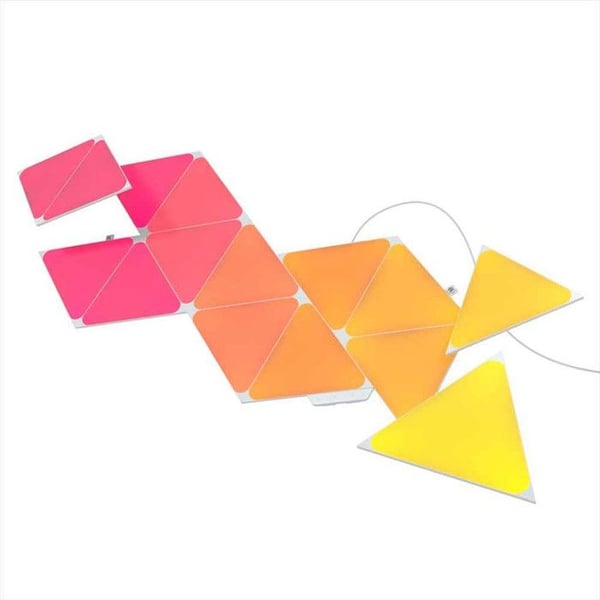 Modulära LED-ljuspaneel - Nanoleaf - Shapes Trianglar - 15 stycken - Kompatibel med HomeKit/Alexa/Google