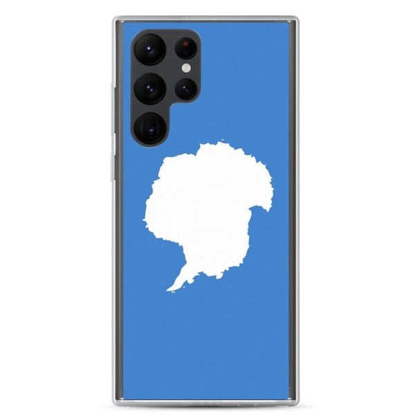 Mobilskal – Antarktisflagga – Kompatibel med Samsung Galaxy S22 – Mjuk fodral – Stöttålig och stötsäker – Pixelforma