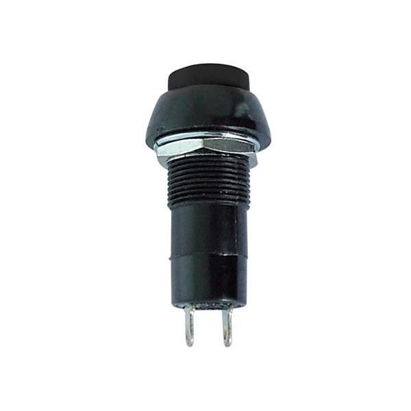 R18-25A AV-PÅ TRYCKKNAPP SVART 1A-125V VELLEMAN R1825A-B-125