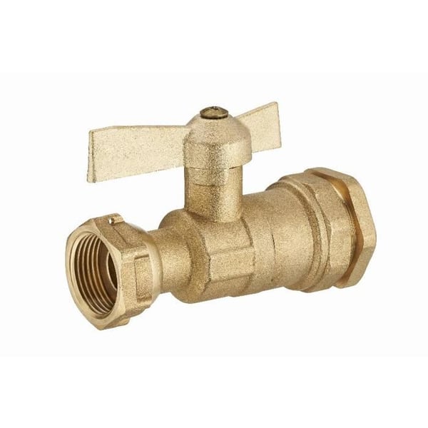 Kula ventil för kallvattenmätare 3/4 (20x27) - Polyeten ø25 Länk - Noyon Thiebault
