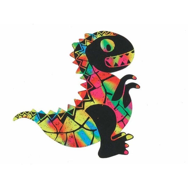 Skraparmband - Dinosar - Flerfärgad - 5 modeller - 9x16 cm - Mixad