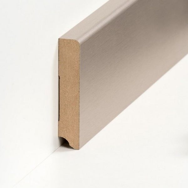 PROVISTON MDF-sockel 19 x 96 x 2500 mm kräm för att limma, skruva &amp; spikbelagd MDF-kärna 25 meter | 10 stycken