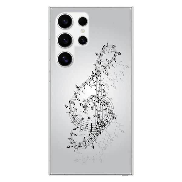 Förstärkt silikonskal med mönster kompatibel med Samsung Galaxy S24 Ultra Noternas vals.