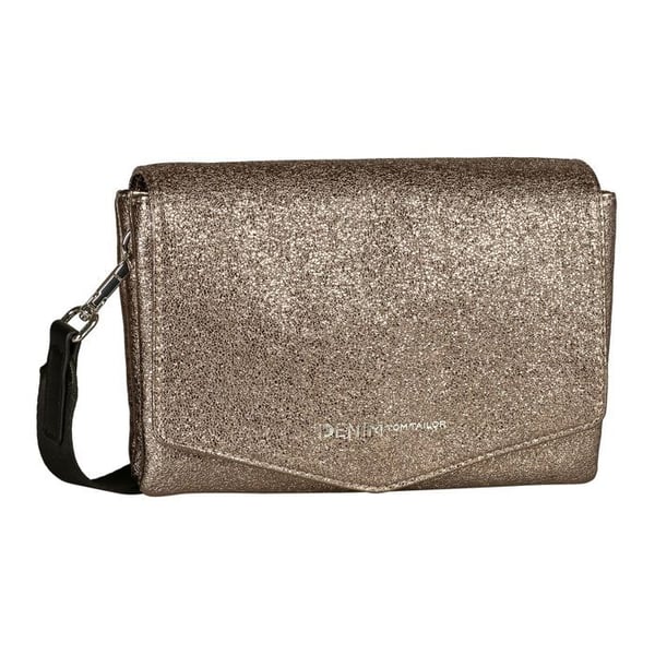 TOM TAILOR Axelväska i brons för kvinnor - Quinn Flap Bag No Zip S Metallic Taupe 317333