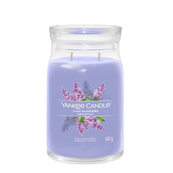 YANKEE CANDLE CANDELA GIARA GRANDE SIGNATUR LILAC BLOSSOMS