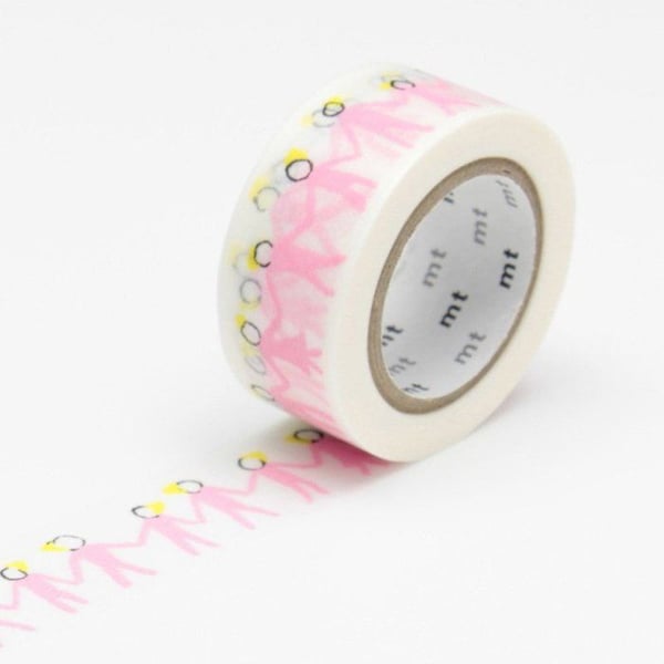 Maskeringstejp - Maskeringstejp MT Mina farandole granne rosa