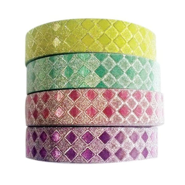 MégaCréa DIY - Glittertejp Paillette Diamant 1 cm 4 stycken MégaCréa DIY - Glittertejp Paillette Diamant 1 cm 4 stycken