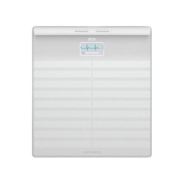 Uppkopplad Våg - Withings - Body Scan - Vit - Elektrokardiogram - 180 kg - 50 g indelning
