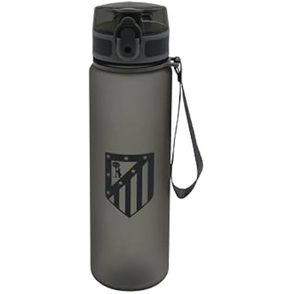 Atlético Madrid svart sportflaska - ml-indikatorer, skruvkork och handtag