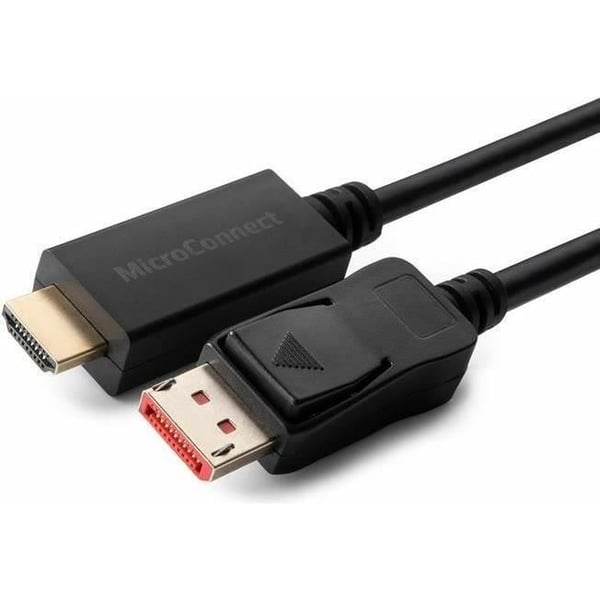 MicroConnect - Adapterkabel - DisplayPort-anslutning till HDMI-anslutning - 2 0m - Svart - unterstützt 4K 60 Hz (4096 x 2160)