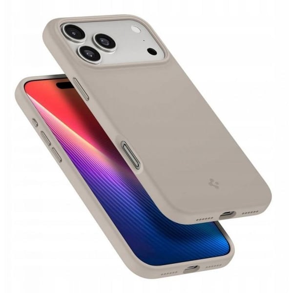 Skyddsskal - SPIGEN - iPhone 17 Pro Max - Sten (grå) - Kompatibel med MagSafe - Mjuk silikon